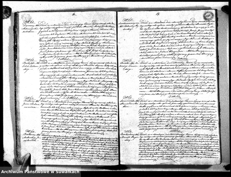 image.from.unit.number "Księga Duplikat Aktów Urodzonych, Umarłych i Zaślubionych sporządzony na Rok 1846 Mirosław"