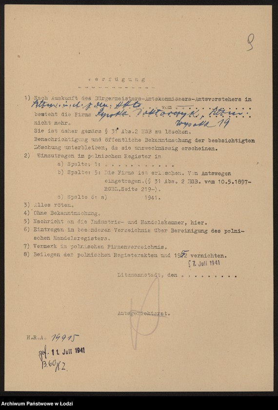 Obraz 11 z jednostki "Rywka Doktorczyk- drobna sprzedaż galanterii"