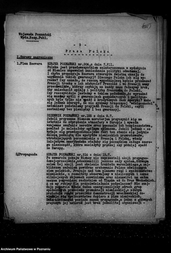 Obraz 7 z jednostki "Sprawozdania sytuacyjne z legalnego ruchu polityczno-społecznego za miesiące lipiec, sierpień, wrzesień 1931 r."