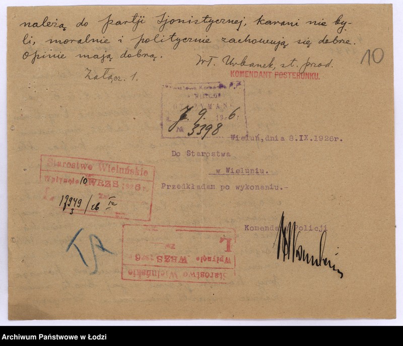 Obraz 13 z jednostki "Żydowskie T-wo Gimnastyczno-Sportowe "Barkochba" w Wieruszowie pow. wieluński"