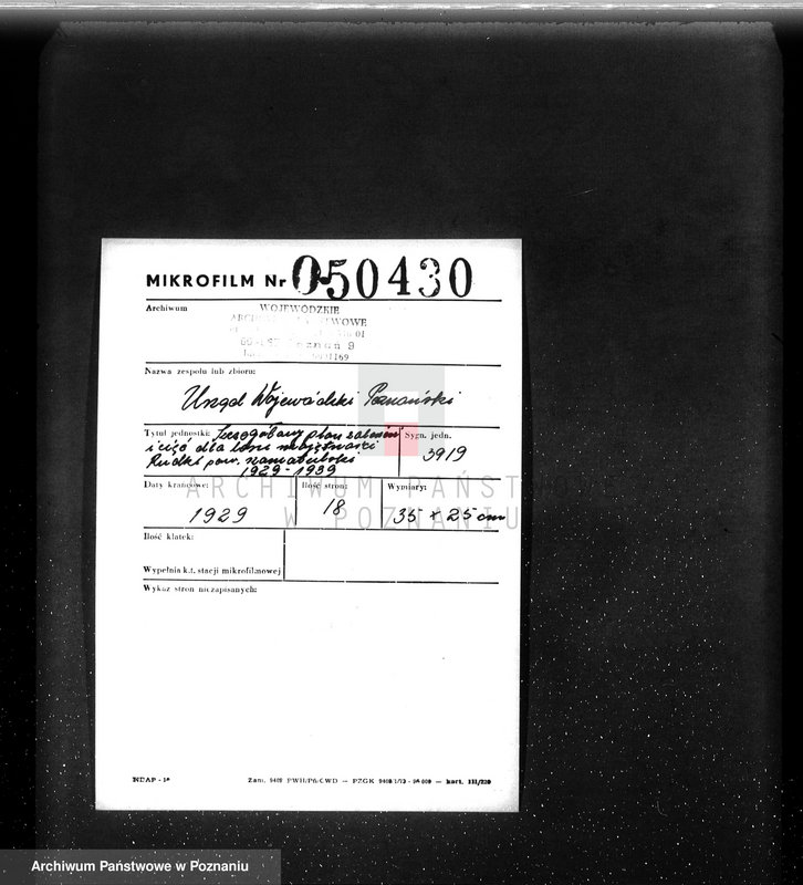 image.from.unit.number "/Szczegółowy plan zalesień i cięć lasu dla majętności Rudki powiat szamotulski 1929-1939"