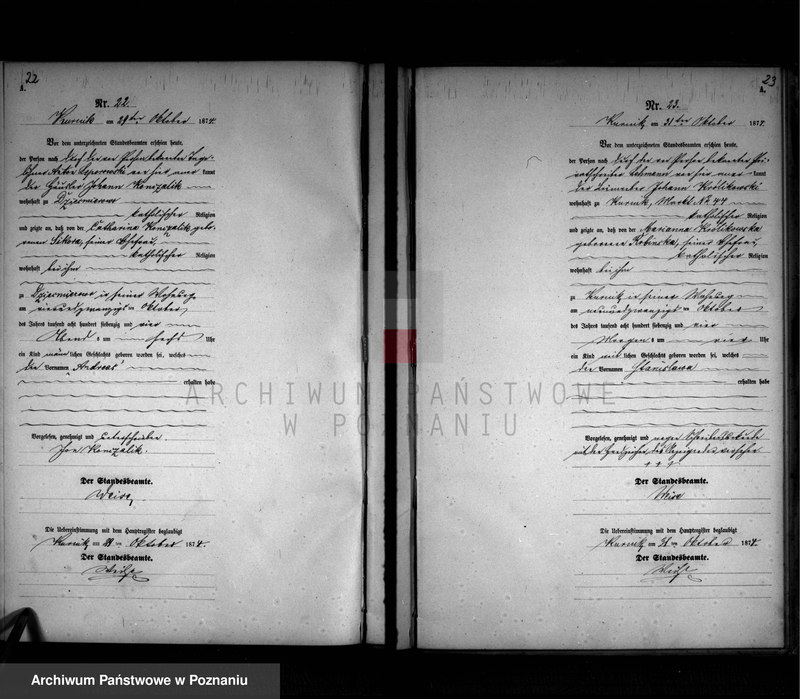 Obraz 13 z jednostki "Księga urodzeń"