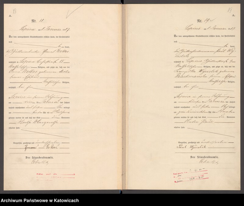 image.from.unit.number "Księga urodzeń T. I nr 1-400"