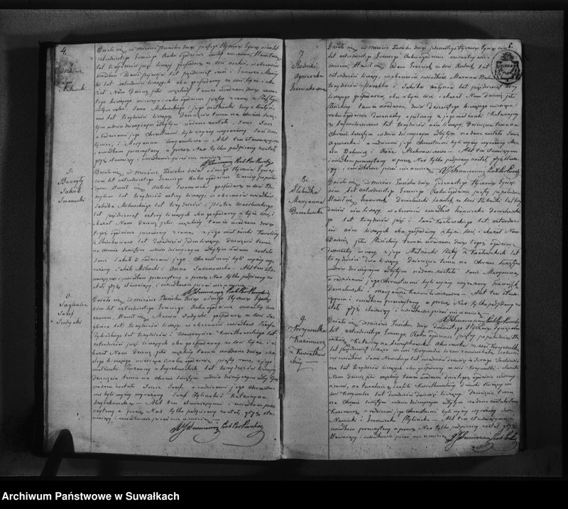 image.from.unit.number "Księga duplikat urodzonych, zaślubionych i umarłych parafiy katolickiej Puńsk na rok 1843"