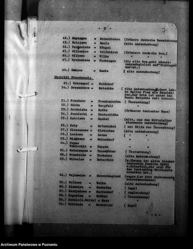 Obraz 11 z jednostki "Ortsnamenänderung - Kreis Lissa (Leszno)"