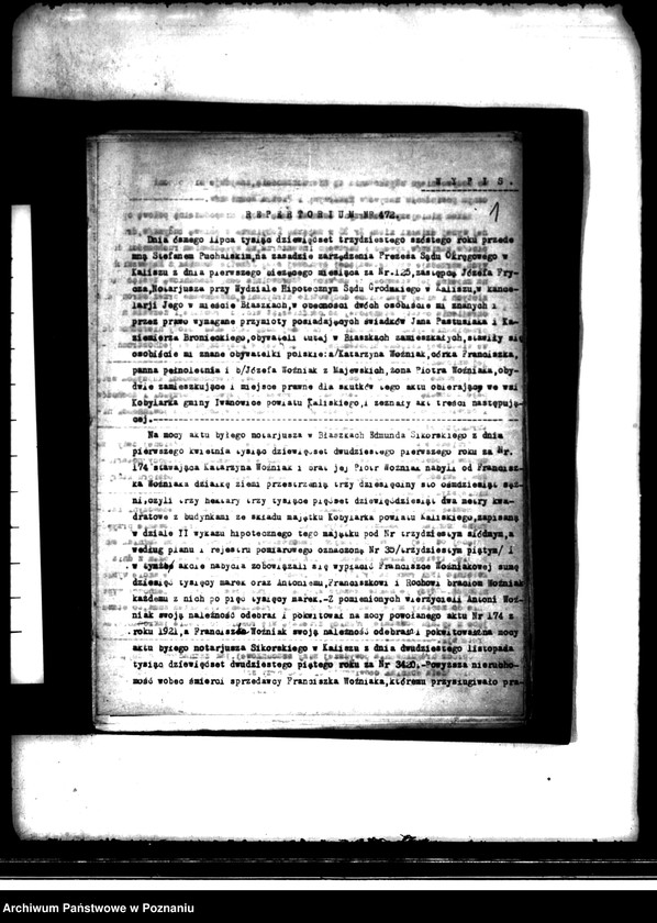 Obraz 5 z jednostki "Wieś i majątek Szczytniki powiat kaliski. Rejestr pomiarowy"