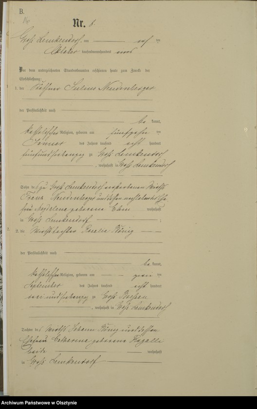 image.from.unit.number "Heiraths-Haupt-Register Nr 1 - 16"