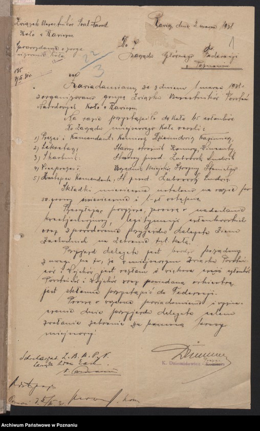 Obraz 4 z jednostki "Rawicz, akta koła."