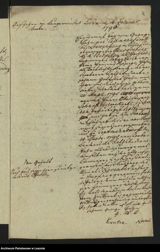 Obraz 6 z jednostki "[Akta des in Deutmannsdorf in Schleisen in Löwenbergischen Kreise gelegen, den 14 Dezember 1795 erfolgten Absterbens des allhier gewesenen Ratsbedienten Johann Gottlieb Hahn]"