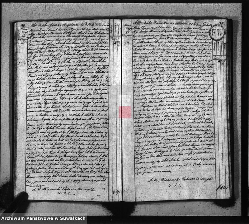 image.from.unit.number "Akta zaślubionych gminy wiżańskiey obwodu seyneńskiego, w województwie augustowskim od dnia 1-go stycznia do dnia ostatniego grudnia 1821 roku"