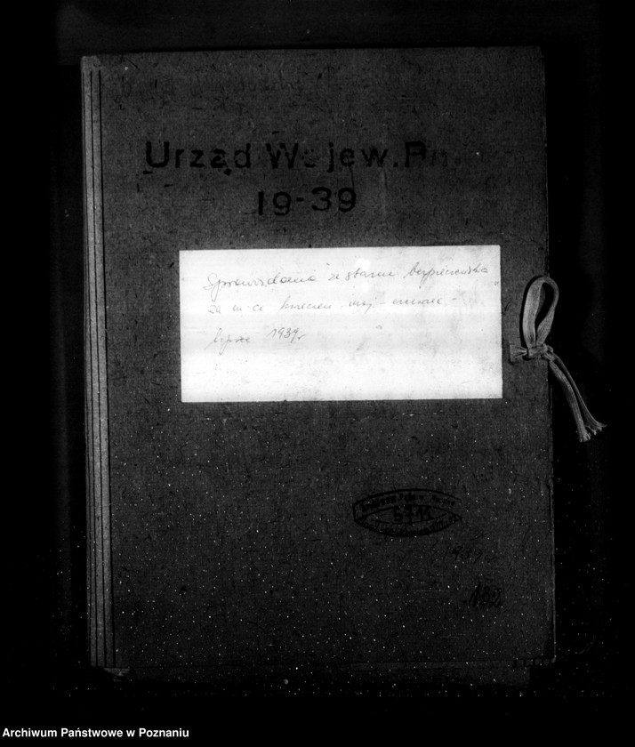 Obraz 4 z jednostki "Sprawozdania ze stanu bezpieczeństwa za miesiące kwiecień-czerwiec-lipiec 1939 r."