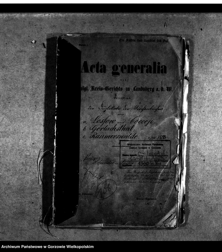 image.from.unit.number "Duplikate der Kirchenbücher von der Parochie Lossow: Lossow (Włostów), Cocceji Antheil Neudorf (Krzyszczyna), Cocceji antheil Neuwalde (Krzyszczynka), Gerlachsthal (Gostkowice), Raumerswalde (Roszkowice)"