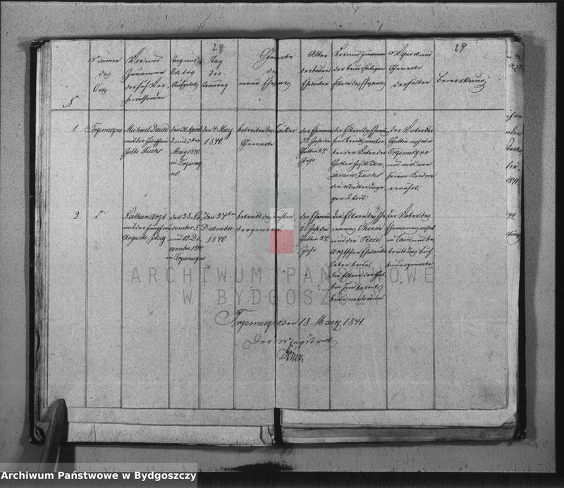 image.from.unit.number "Duplicate der Civil Standes Bücher der Juden Gemeinde zu Trzemeszno"
