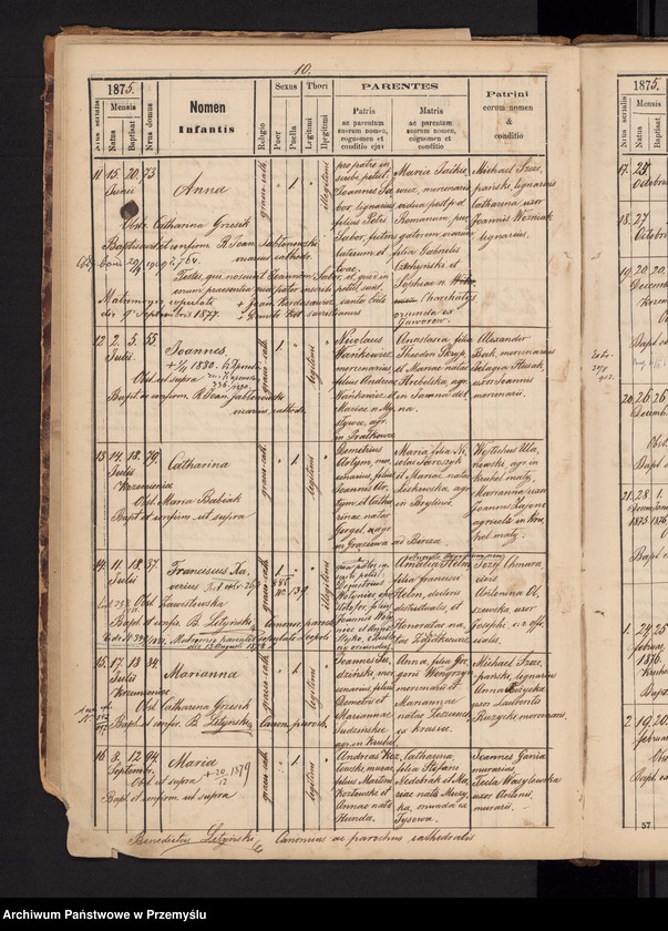 image.from.unit.number "Tom IIndus Liber metrices natorum ac baptisatorum gr.cath. ecclesia cathedralis ac parochialis Premisliensis pro suburbio Podzamcze cum Podskale et Krzemieniec et Kruhel [Tom II Księga metrykalna urodzonych i ochrzczonych greckokatolickiej cerkwi katedralnej i parafialnej przemyskiej z przedmieściami Podzamcze z Podskalem i Krzemieniec i Kruhel]"