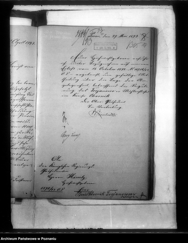 Obraz 20 z jednostki "Bildung einer Genossenschaft zur Entwässerung der Wiesen am Trojanowoer Fliesse im Kreise Obornik"