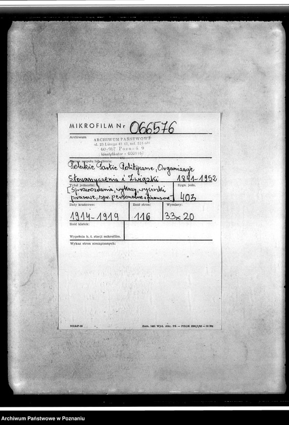 image.from.unit.number "Sprawozdania, wykazy, wycinki prasowe, sprawy personalne i finansowe"