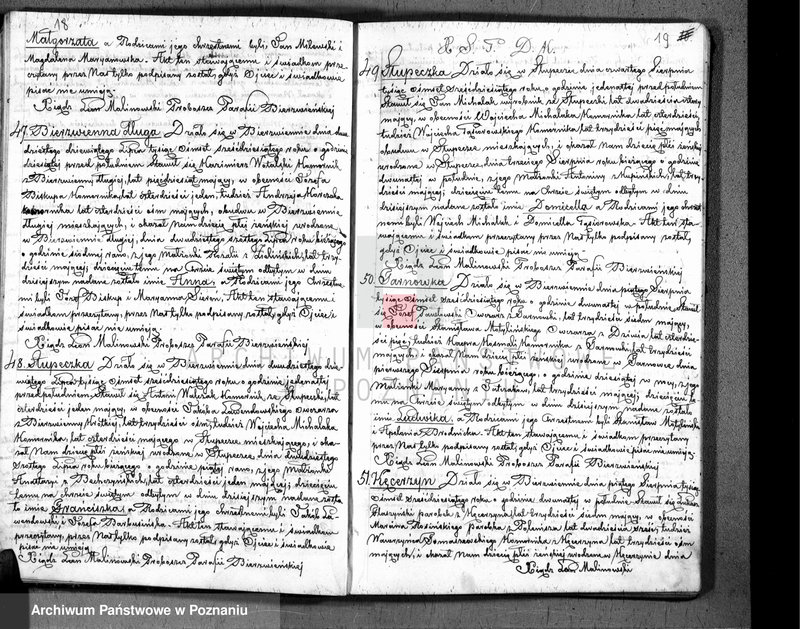 Obraz 11 z jednostki "Akta urodzonych, zaślubionych i zmarłych"