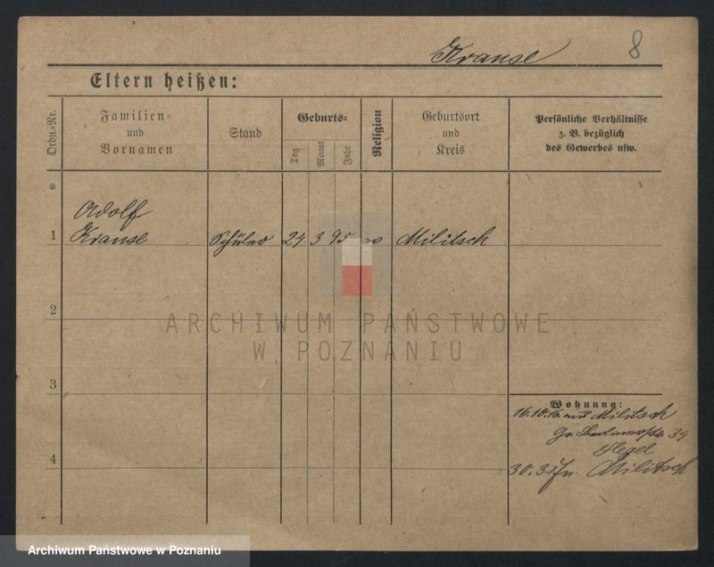 Obraz 8 z jednostki "Krause (samotni mężczyźni i kobiety do Irmgard)"