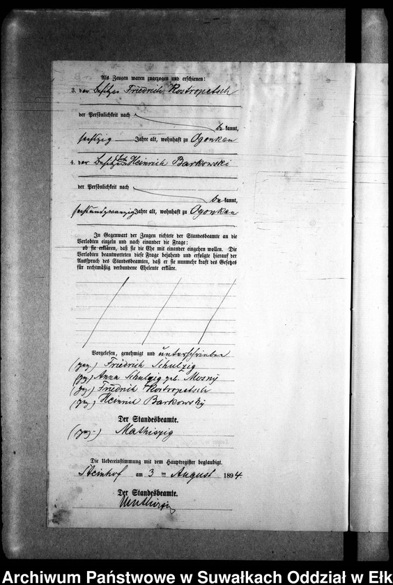 image.from.unit.number "Heiraths-Neben-Register des Preussischen Standes-Amtes Gr. Strengeln Kreis Angerburg"