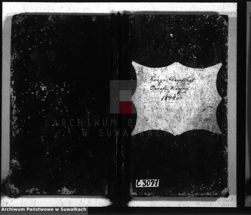 image.from.unit.number "Księga duplikat parafii Wiżajny z roku 1844"