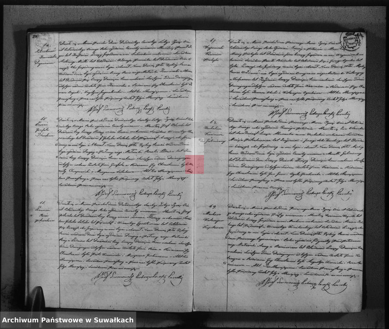 image.from.unit.number "Księga duplikat urodzonych, zaślubionych i umarłych w parafii katolickiej Puńsk na rok 1848"