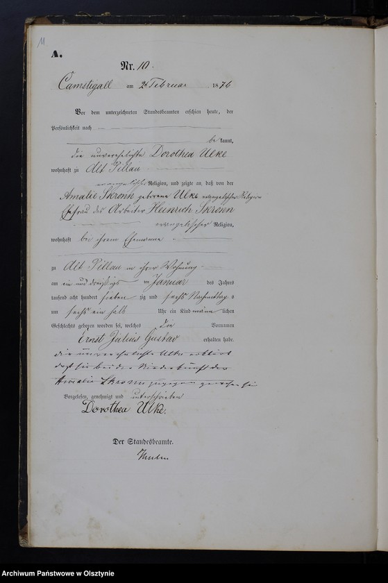 image.from.unit.number "Geburts-Haupt-Register Tom I,Nr 1 - 106"