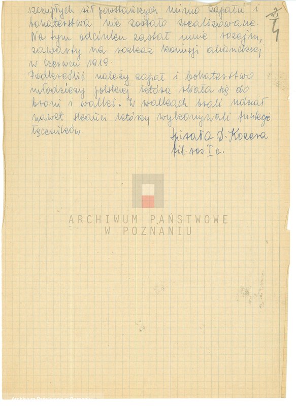 Obraz 12 z jednostki "Relacje i wspomnienia dotyczące powstania wielkopolskiego: 1. Poznań, część ll /autorzy relacji od G - M/."