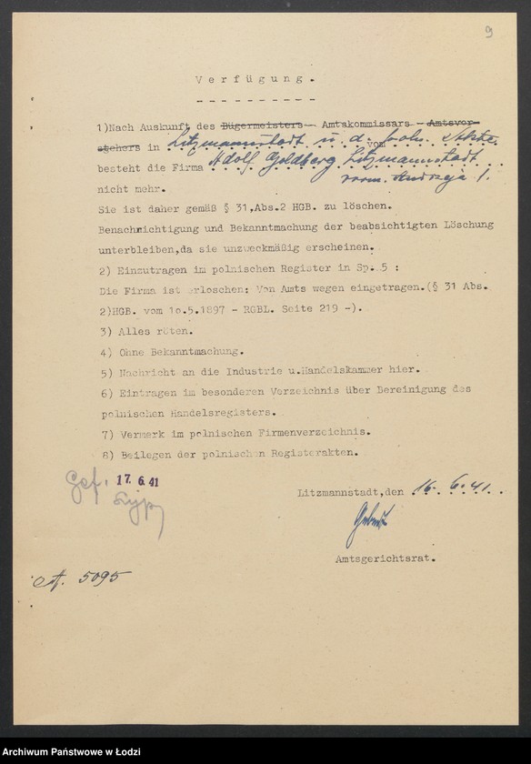 Obraz 11 z jednostki "Adolf Goldberg – sprzedaż maszyn do pisania"