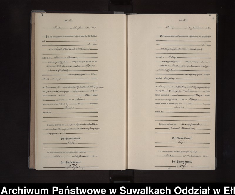 image.from.unit.number "Geburts-Neben-Register des Königlichen Preussischen Standes-Amtes Orlen Kreis Loetzen"