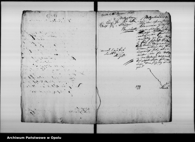 Obraz 20 z jednostki "Acta von Anstellung des fourage Magazin Rendanten zu Oppeln so wie dessen Cautions Leistung und Amtsführung betreffend. de anno 1809 bis um [1817]"