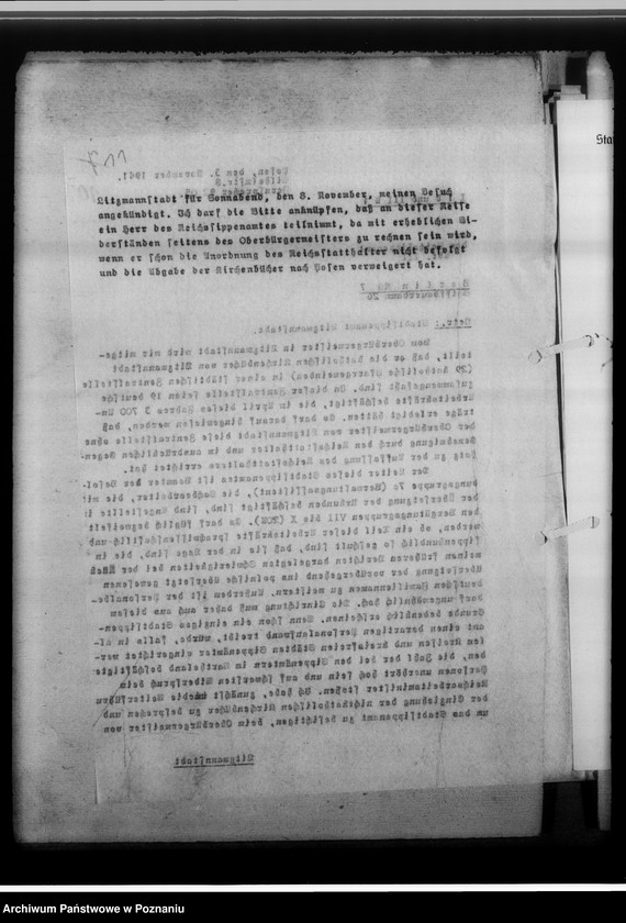 Obraz 16 z jednostki "Stadtsippenamt Litzmannstadt [Łódź, korespondencja w sprawach organizacyjnych i działalnośc]"