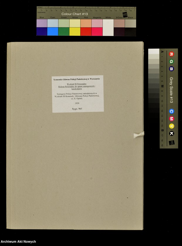 image.from.unit.number "Szeregowi Policji Państwowej zatrudnionych w Wydziale III Komendy Głównej Policji Państwowej, cz. II. Opinie."