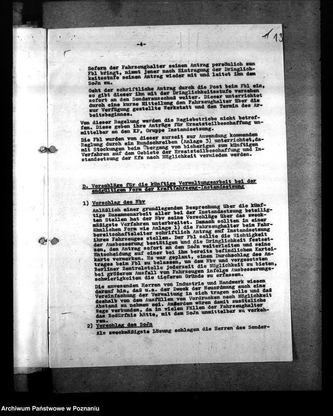 Obraz 17 z jednostki "Beschlagnahme - Anordung der Kraftfahrzeuge. Berichte über die Verkehrslage"