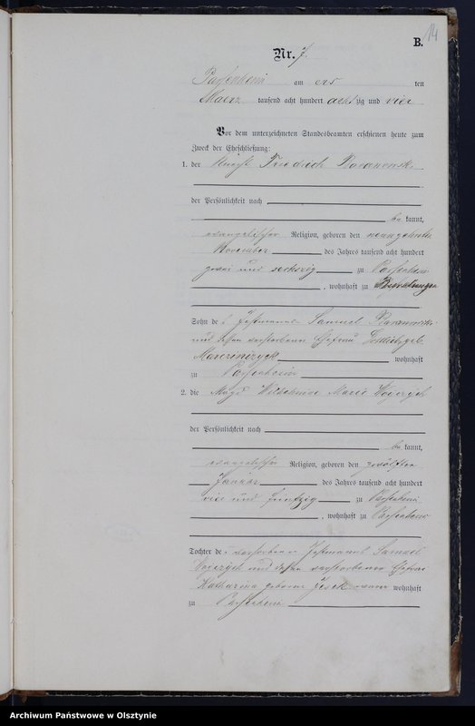 image.from.unit.number "Heiraths-Haupt-Register Nr 1 - 27"