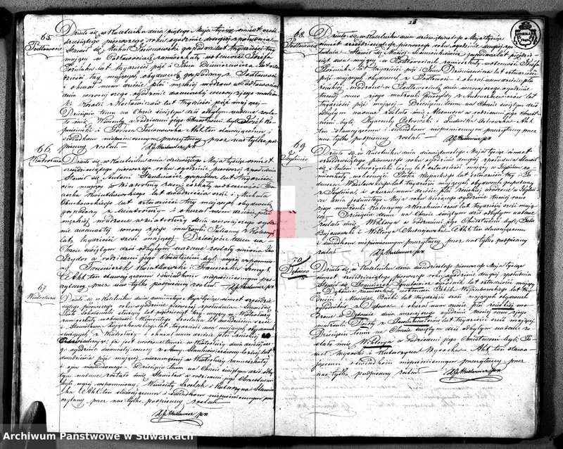 image.from.unit.number "[Księga akt urodzeń, małżeństw i zgonów wyznania rzymskokatolickiego w Kaletniku] 1861 r."