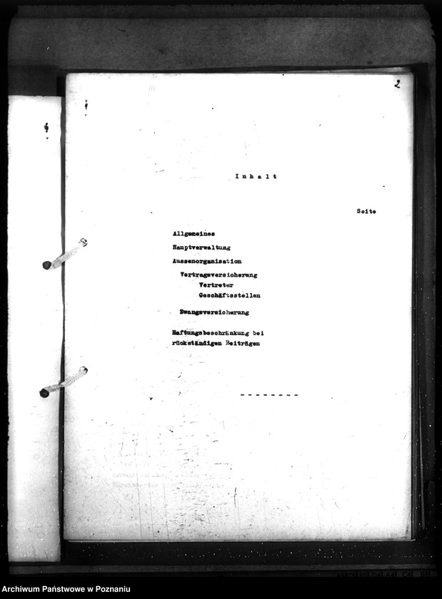 Obraz 5 z jednostki "Kontrola organizacji i działalności poznańskiej ubezpieczalni ogniowej i ubezpieczalni na życie"