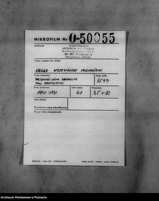 image.from.unit.number "Majętność leśna Kromolice powiat krotoszyński"