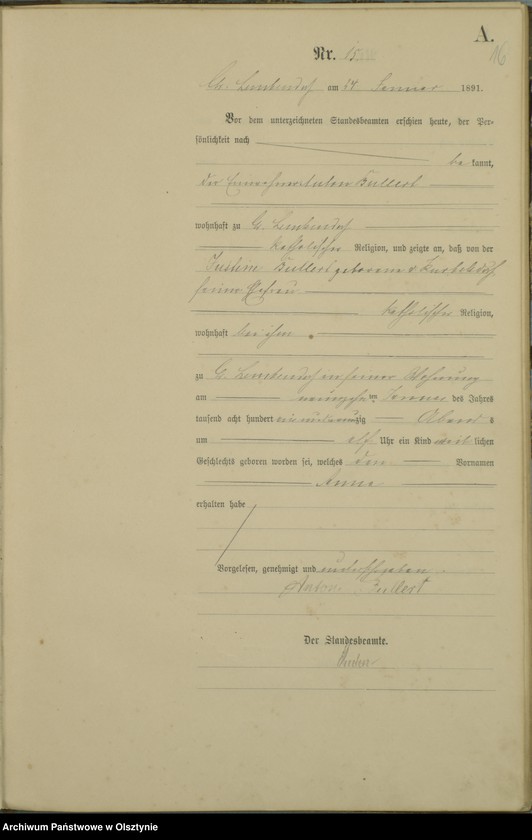 image.from.unit.number "Geburts-Haupt-Register Nr 1 - 135"