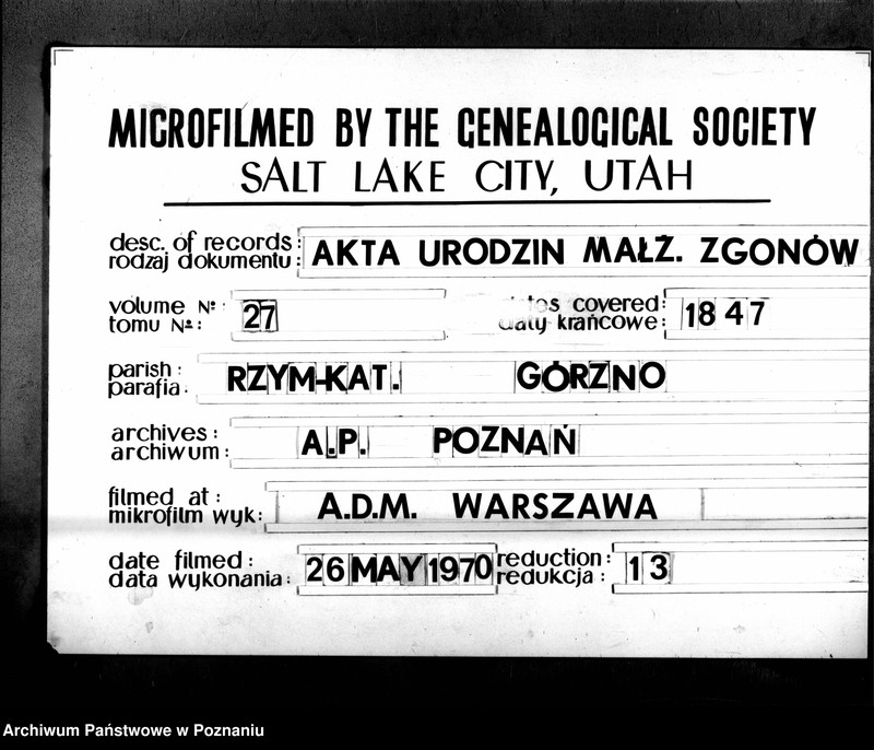 Obraz 3 z jednostki "Duplikat urodzonych, zaślubionych i zmarłych"