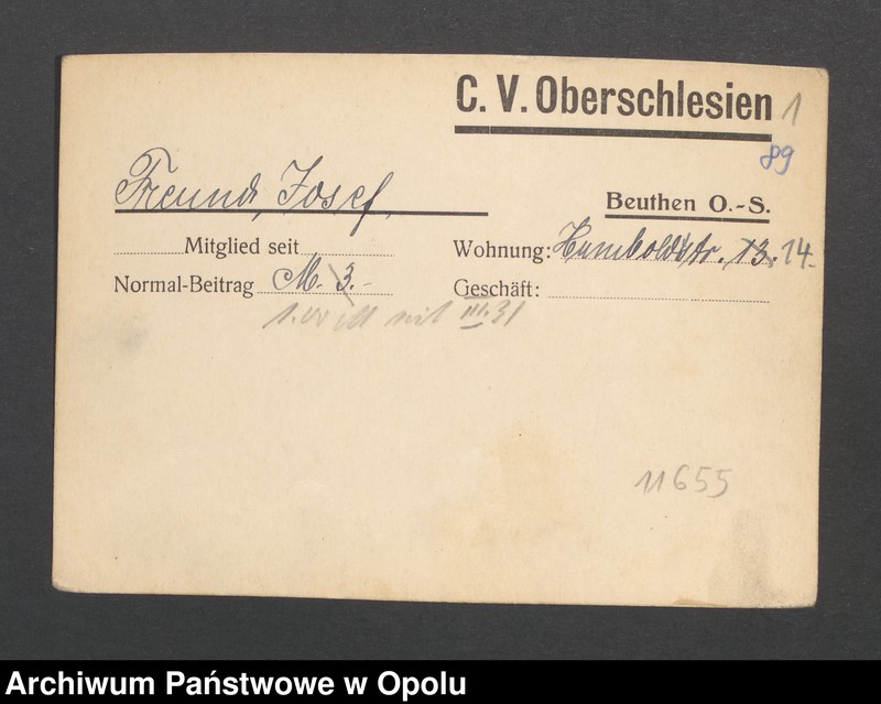 Obraz 3 z jednostki "[Freund Josef, Beuthen]"