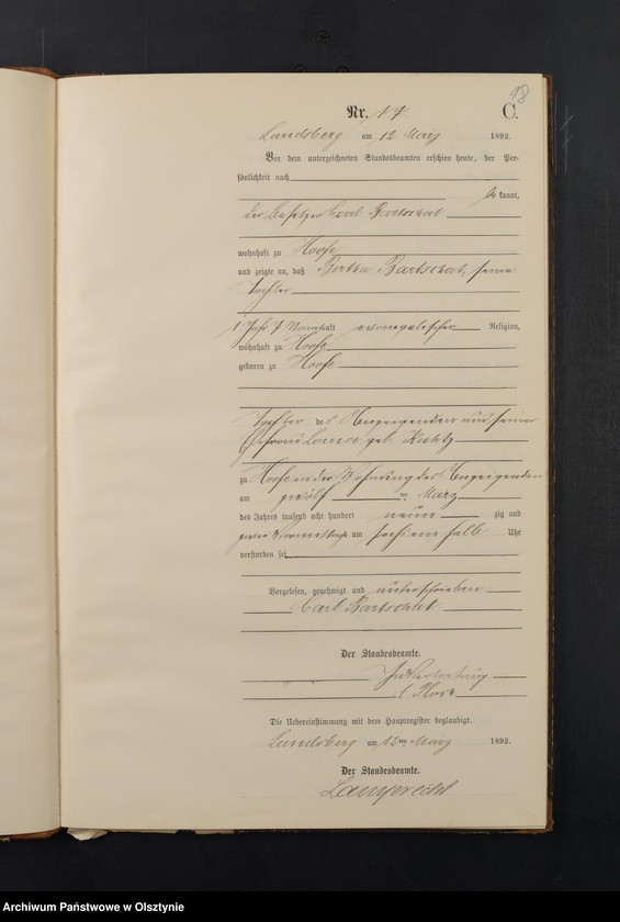 image.from.unit.number "Sterbe-Neben-Register Nr 1 - 77"