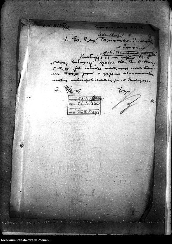 Obraz 12 z jednostki "Sprawy lekarzy [umowy i korespondencja] Okręg. Urząd Ubezpiecz."