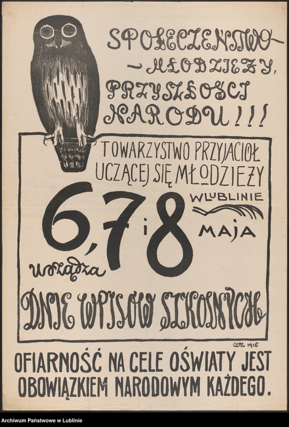 Obraz 11 z kolekcji "Edukacja i oświata na plakacie, afiszu i druku ulotnym APL111"