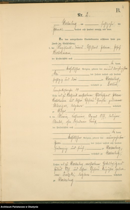 image.from.unit.number "Heiraths-Haupt-Register Nr 1 - 31"