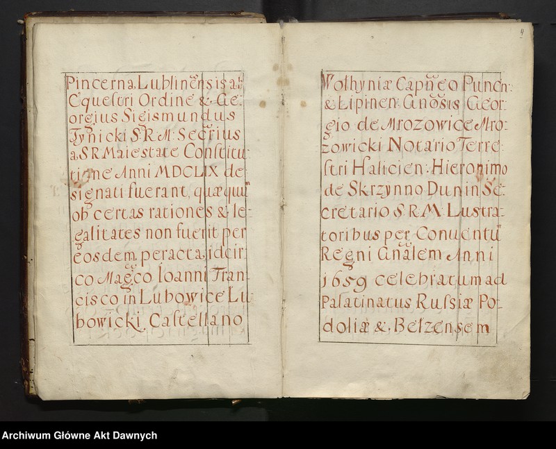 image.from.unit.number ""Lustratia Bonorum RP i Palatinatu Wołhynie (...) 1663 (...) expedita""