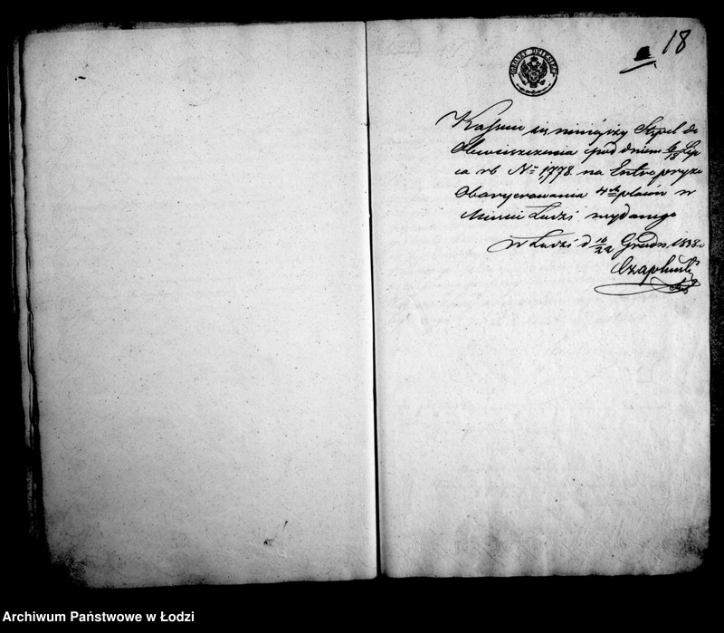 Obraz 20 z jednostki "Akta tyczące się regulacji osady sukienniczej"