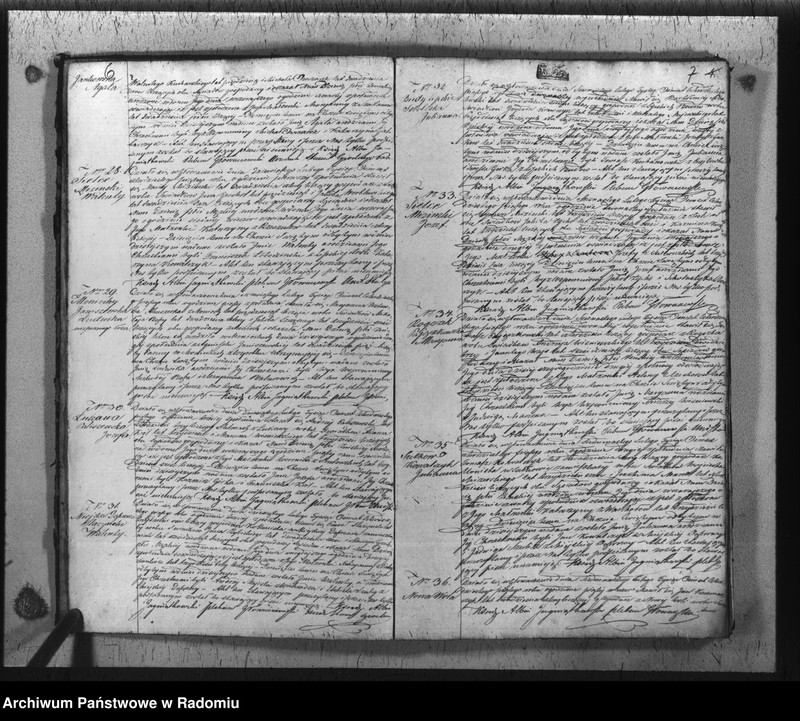 image.from.unit.number "Duplikat urodzonych, zaślubionych i zmarłych w parafii Głowaczew akta w sobie mieszczący za rok 1845"