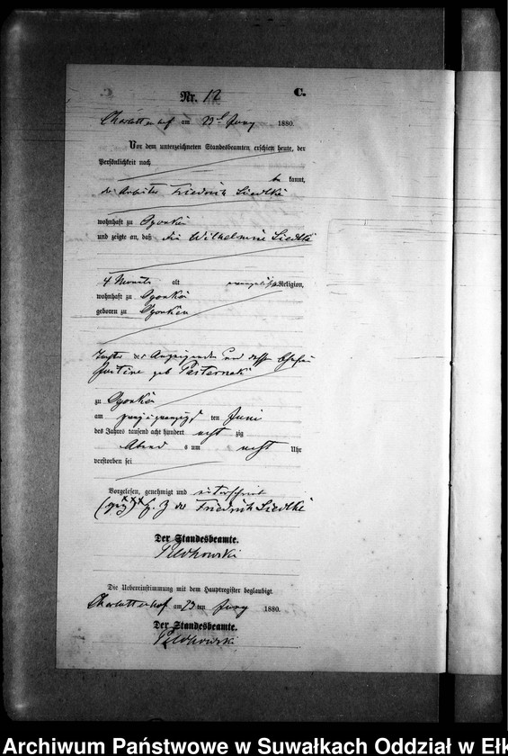 image.from.unit.number "Sterbe-Neben-Register des Preussischen Standes-Amtes Gr. Strengeln Kreis Angerburg"