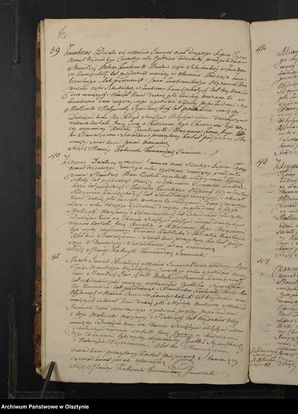 image.from.unit.number "Akta Urodzenia, Zeyścia y Małżeństw Gminy Janowskiey Obwodu Przasnyskiego Wojewodztwa Płockiego za Rok 1834"