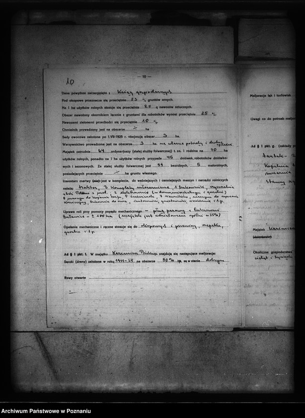 Obraz 14 z jednostki "wyłączenie z art. 5 ustawy o wykonaniu reformy rolnej we wsi Kazimierz Biskupi Białybród powiatu konińskiego"